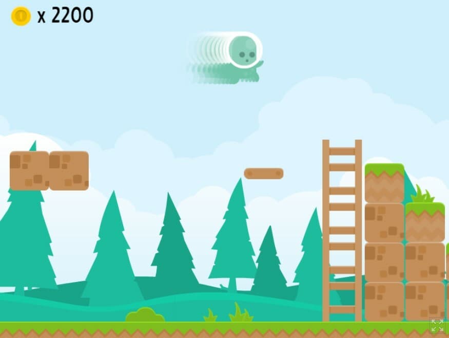 Platformer with Dash (including shadow clones)