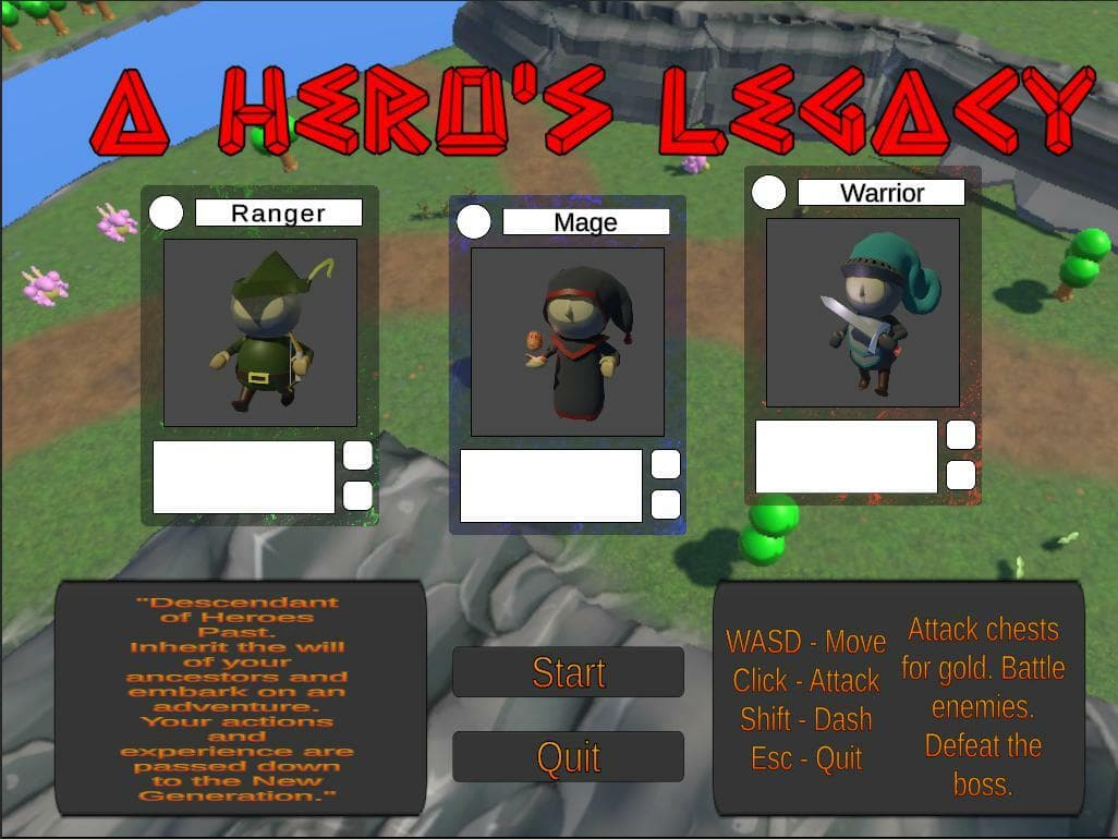 A Heros Legacy - Game Jam TEAM NJ
