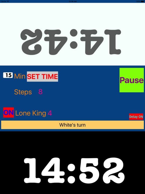 Chess Competition Clock for iPad screenshot 5