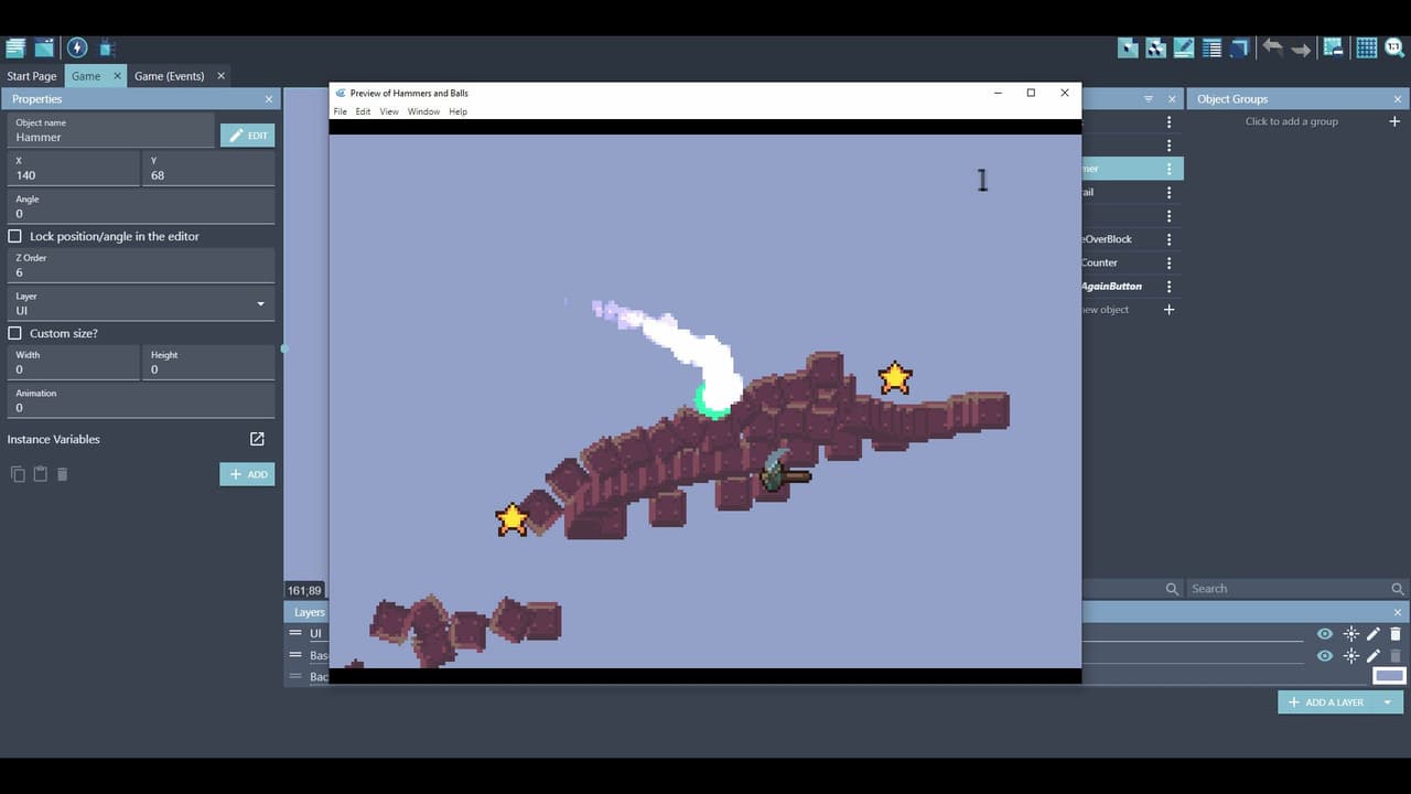 Simple Gdevelop Game Template