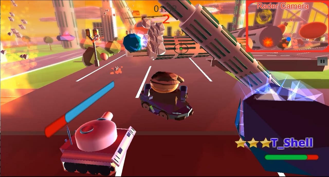 Fly Fly Tank: 3D Action/Destruction Game screenshot 2