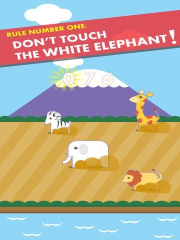 Cute White Elephant - Fun Reflex Game from the makers of Growing Pug screenshot 3
