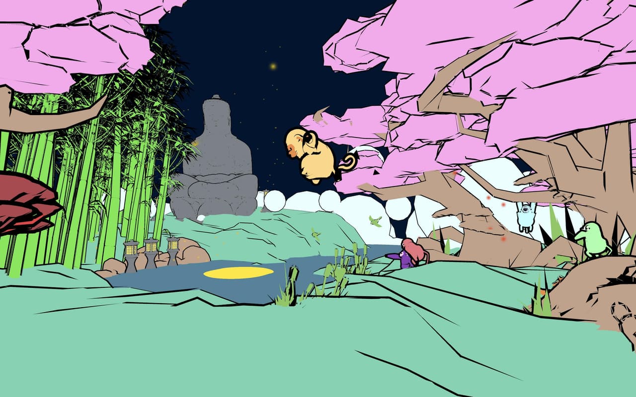 Monkey Grasps the Moon
