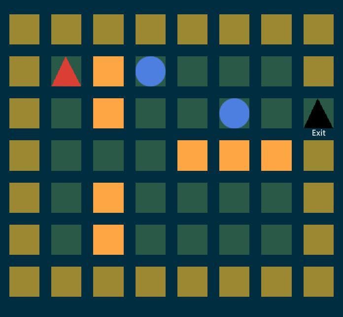 Only the triangle fits