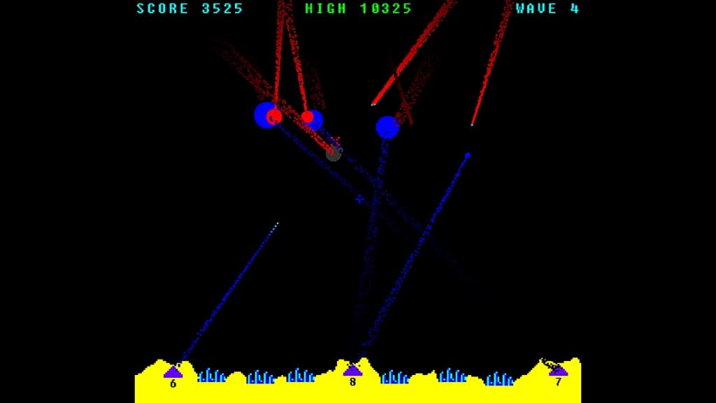 Missile Command (itch) (Psy-Labs) screenshot 2