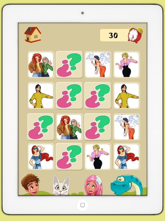 Memory game of top models - Games for brain training for children and adults screenshot 4