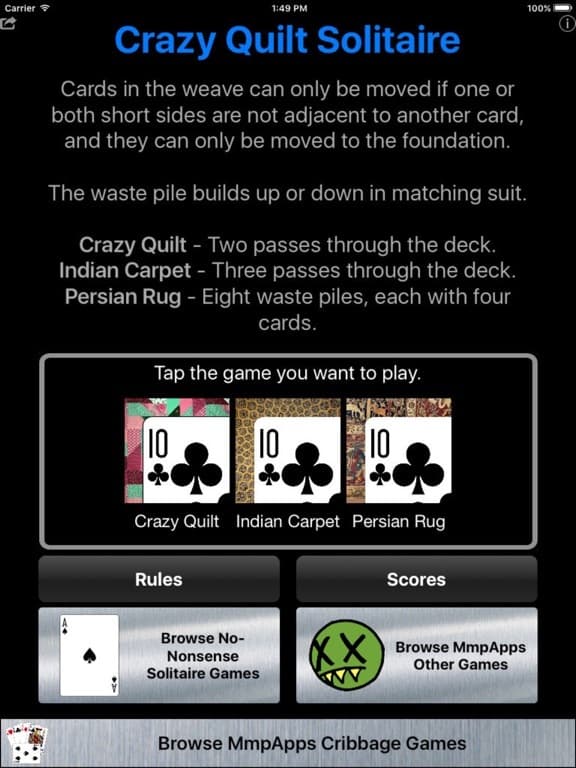 Crazy Quilt Solitaire Classic screenshot 2