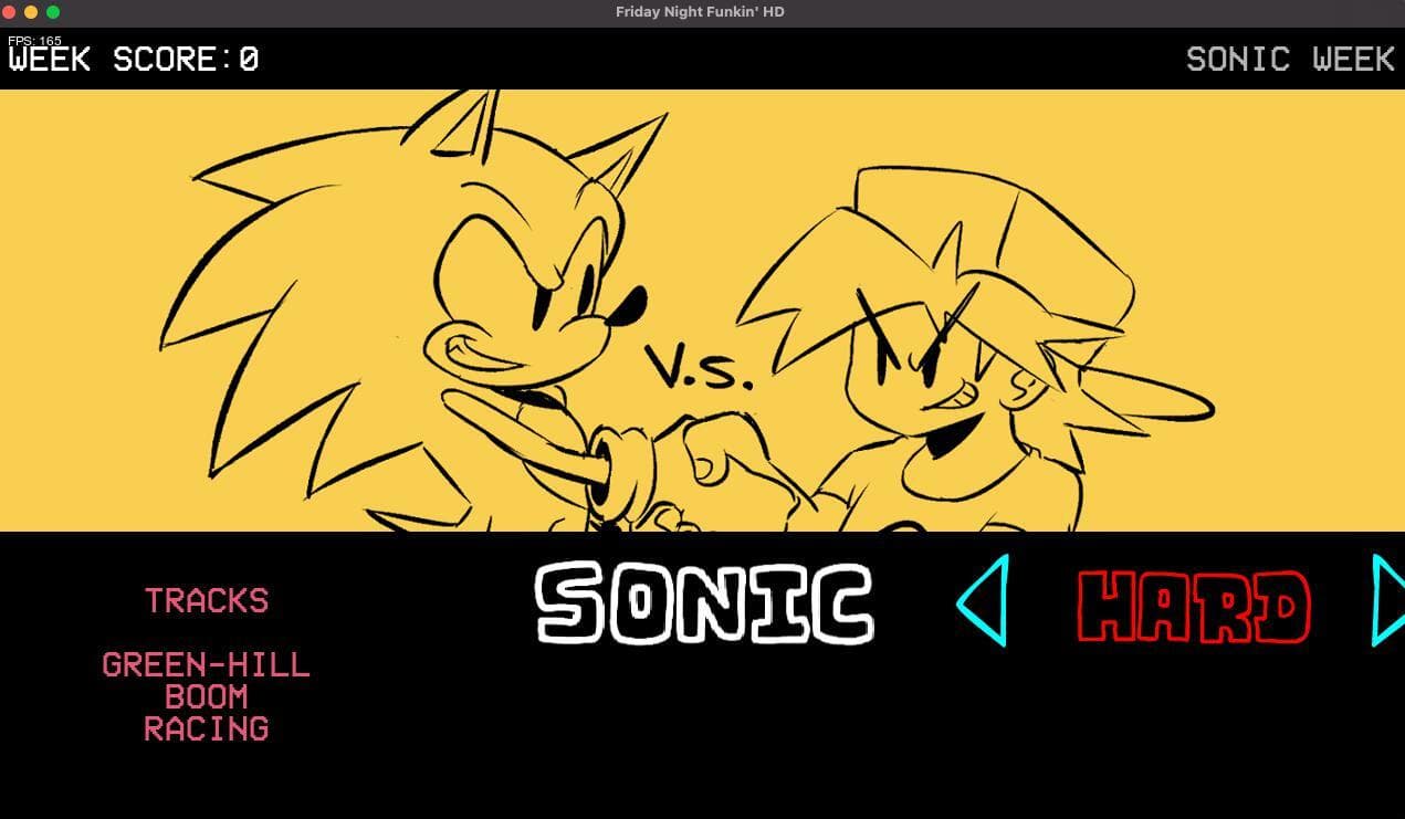 Friday Night Funkin HD Mod(SONIC WEEK UPDATE) For Mac screenshot 3