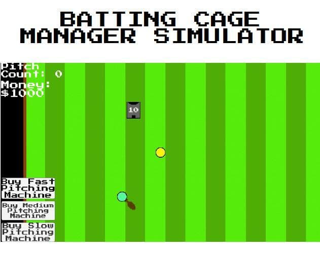 Batting Cage Manager Simulator
