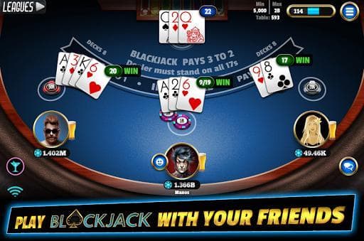 BlackJack 21 - Online Blackjack multiplayer casino screenshot 2