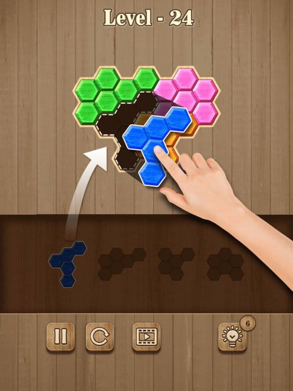 Block Hexa Puzzle: Wooden Game screenshot 2