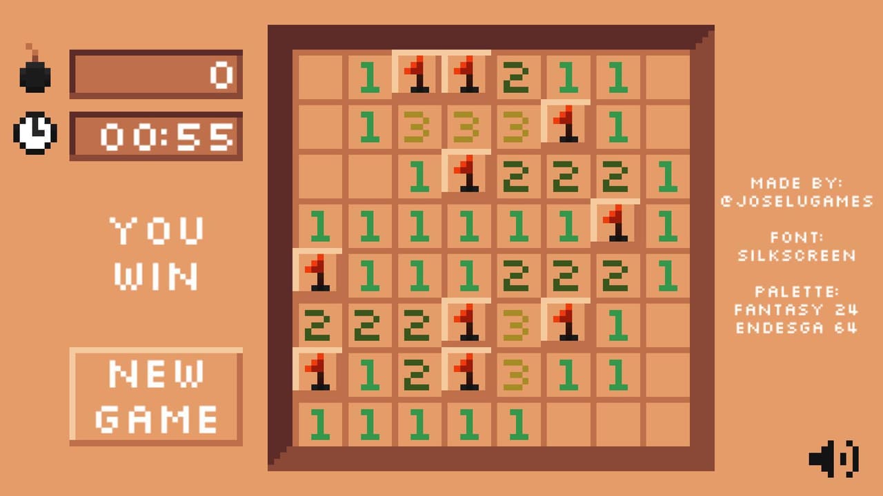 Pixel Minesweeper (JoseluGames) screenshot 3
