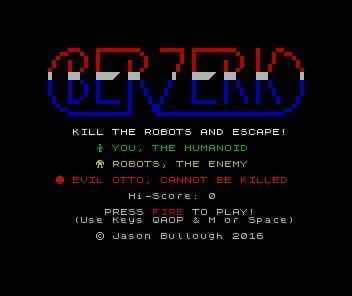 Berzerk - ZX Spectrum screenshot 2