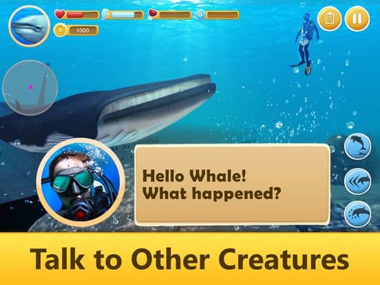 Ocean Whale Simulator: Animal Quest 3D screenshot 4
