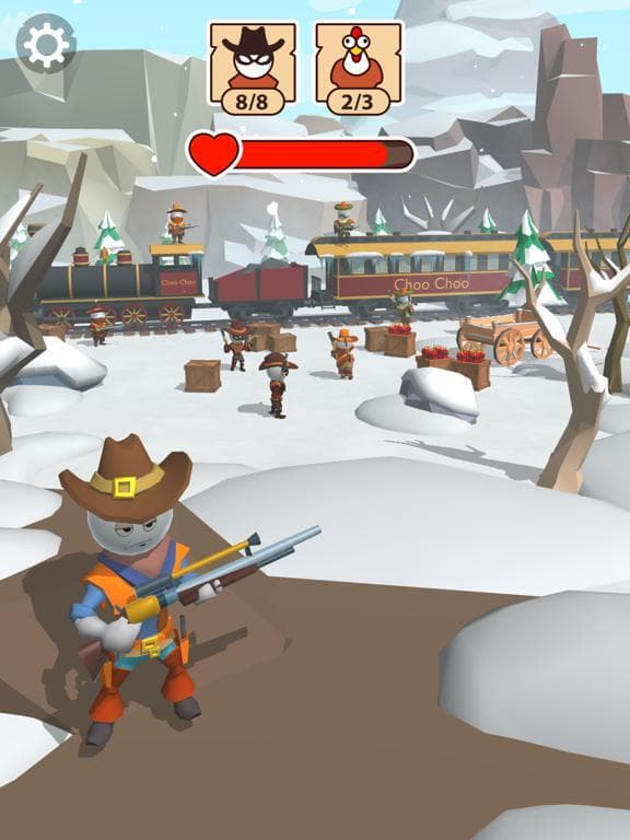 Stickman sniper: western gun
