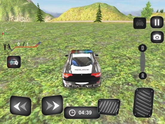 Driving Police Car HillRoad screenshot 2