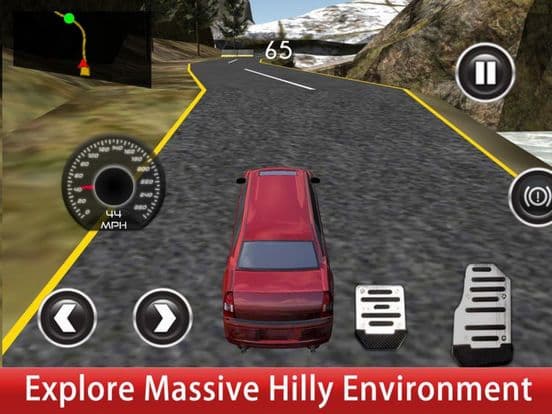 Limo Taxi Mountains Road 3D screenshot 2