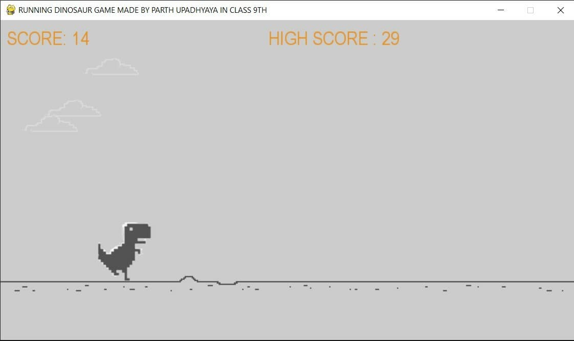 DINAUSAUR RUNNING GAME screenshot 4