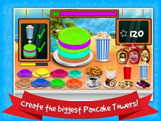 Rainbow Pancake Restaurant - Match & Stack it screenshot 4
