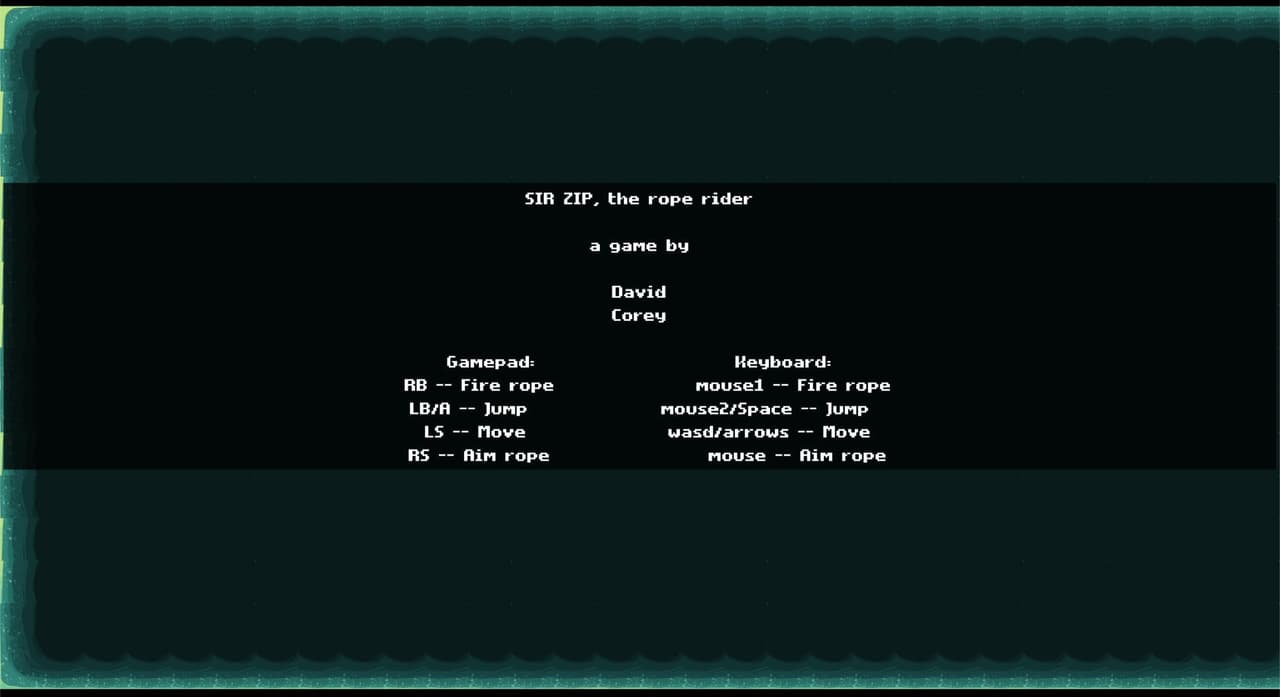 SIR ZIP, the rope rider