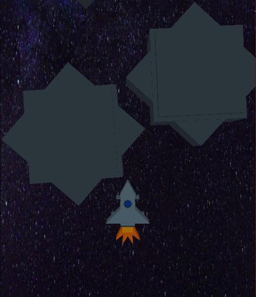 Destroying Meteors to reach the moon screenshot 2