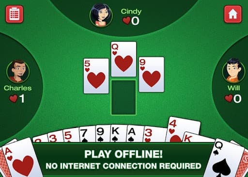Simply Hearts - Classic Card Game screenshot 3
