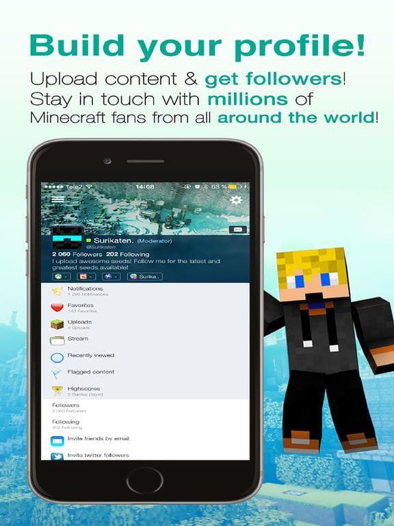 Seeds Lite For Minecraft - Server, Skin, Community screenshot 5