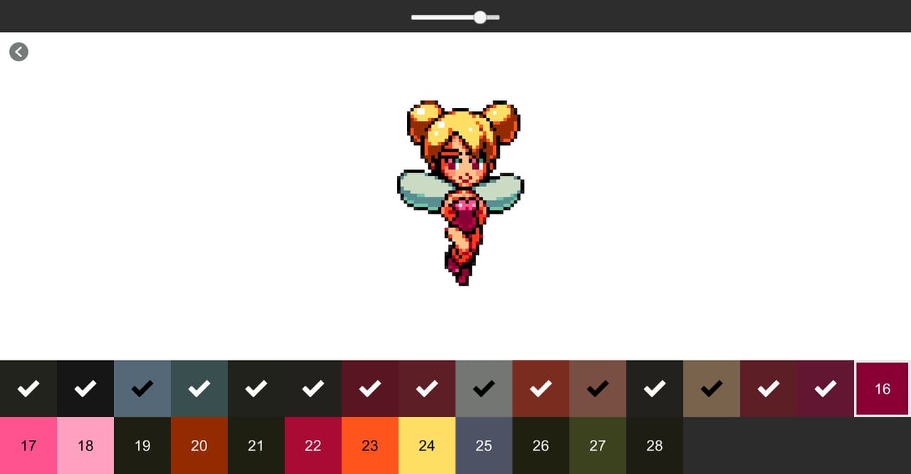 Color by Number - Monster Heroes (itch) screenshot 4