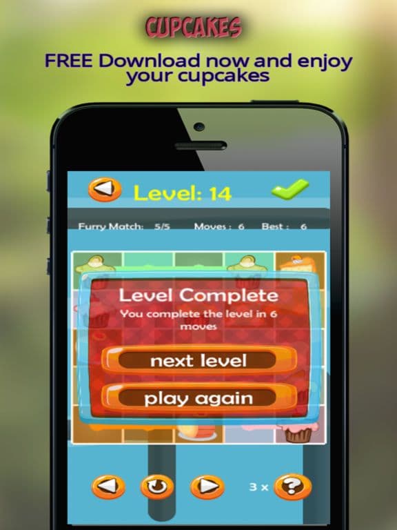Cup Cakes - Free Match Maker Puzzle Catch Game screenshot 3