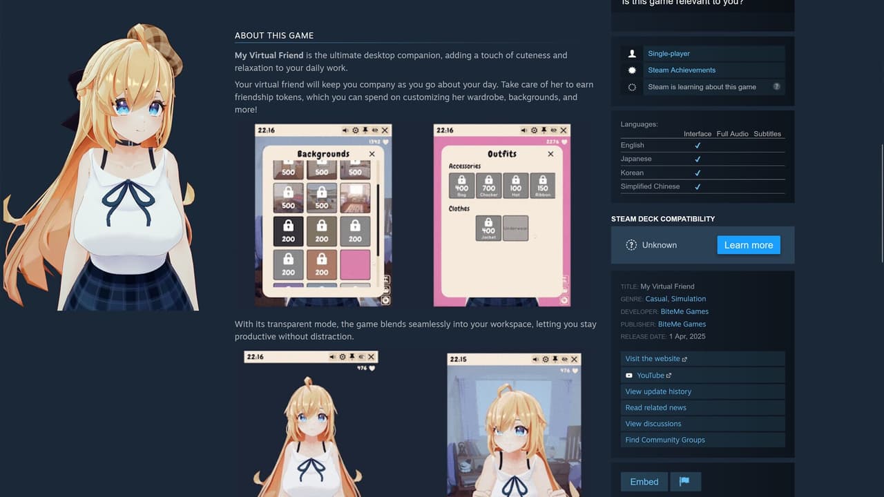 My Virtual Friend screenshot 2
