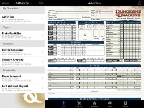 Real Sheet Unlimited: D&D 4th Edition screenshot 2