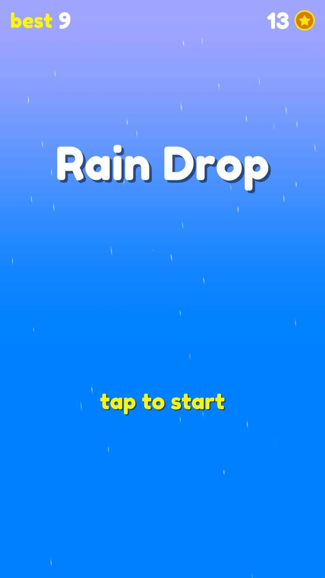 Rain Drop - falling from the sky - Slide rain drop down the clouds screenshot 2