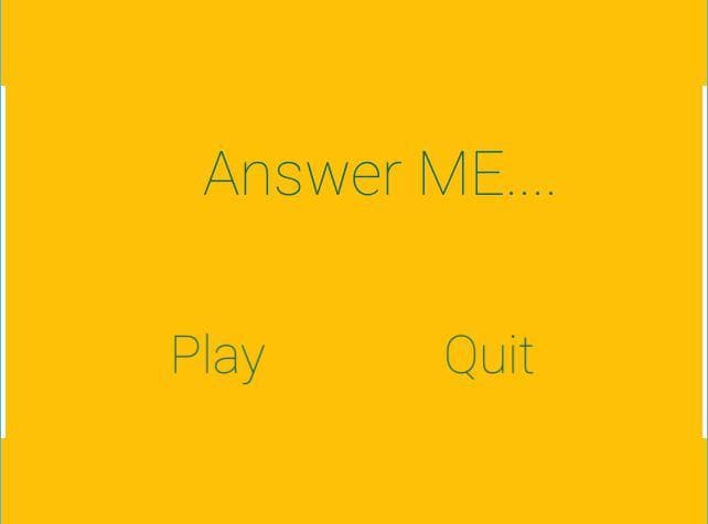 Answer Me (itch)