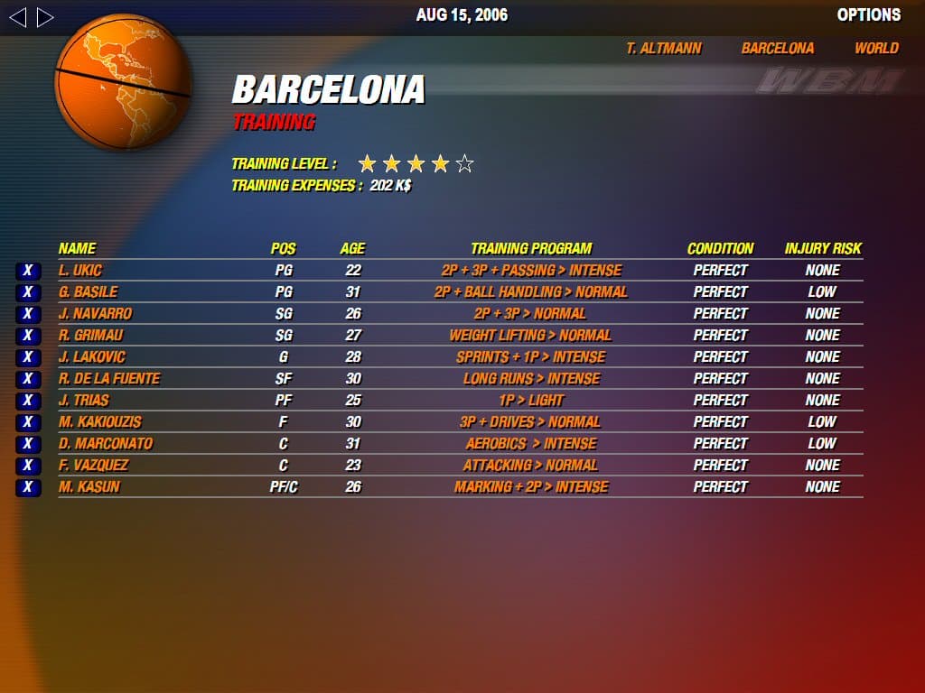 World Basketball Manager 2007 screenshot 4