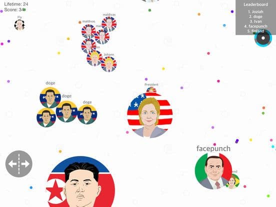 Presidents War: Eat Dot Game - multiplayer cell eater in paradise hocus screenshot 4