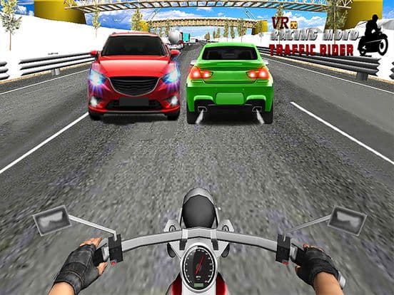 VR Racing Moto Traffic Rider screenshot 3