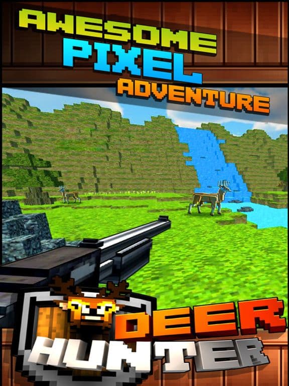 Wild Deer Hunt-ing Survival Pixel World 2016 - Mini Hunter screenshot 2