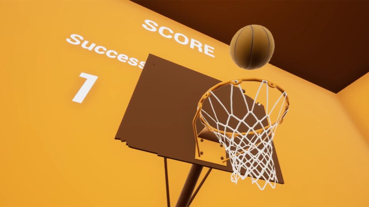 VR basketball shooting practice