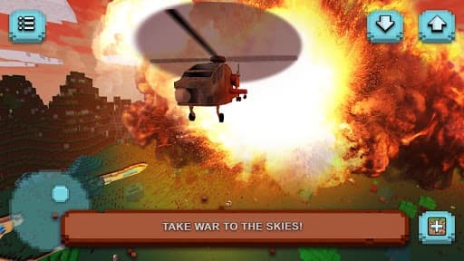 Gunship Craft: Crafting & Helicopter Flying Games screenshot 2