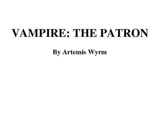 Vampire: The Patron