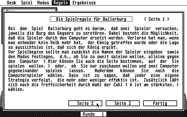 Ballerburg (1987) screenshot 3