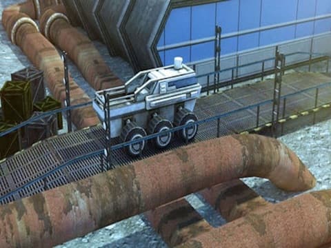 3D Moon Base Parking - Realistic Lunar Rover Space Simulator Games screenshot 3
