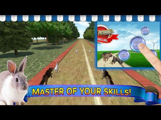 Subway Dog and Angry Rabbit Endless Running Race: Wacky Obstacles and Temple Surfers screenshot 4