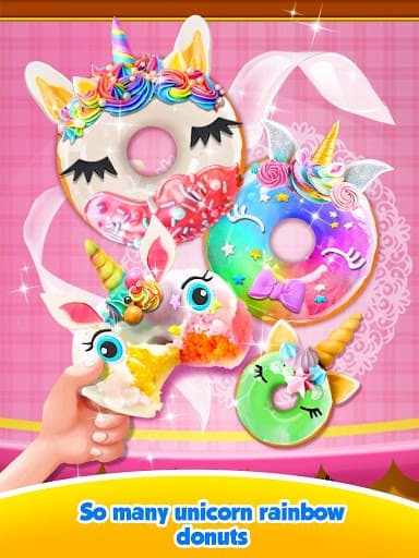 Unicorn Rainbow Donut - Sweet Desserts Bakery Chef screenshot 2