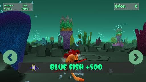 Cat Leos Fish Hunt Water Race screenshot 2