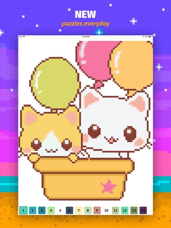 Color Book: Cute Pixel Art App