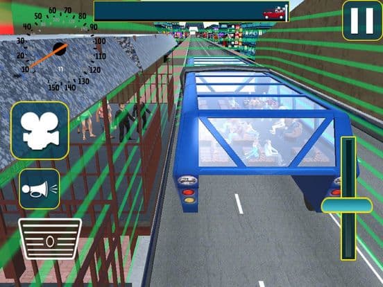 Vr City Elevated Bus: Gyro-scope Bu-s Par-king