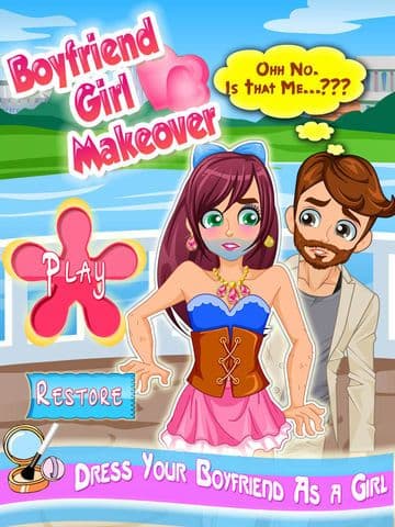 Handsome BoyFriend Makeover & Beautiful Girlfriend- spa - Hair salon games screenshot 2