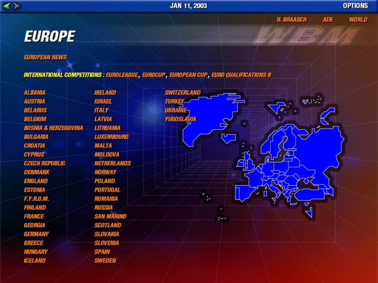 World Basketball Manager screenshot 2