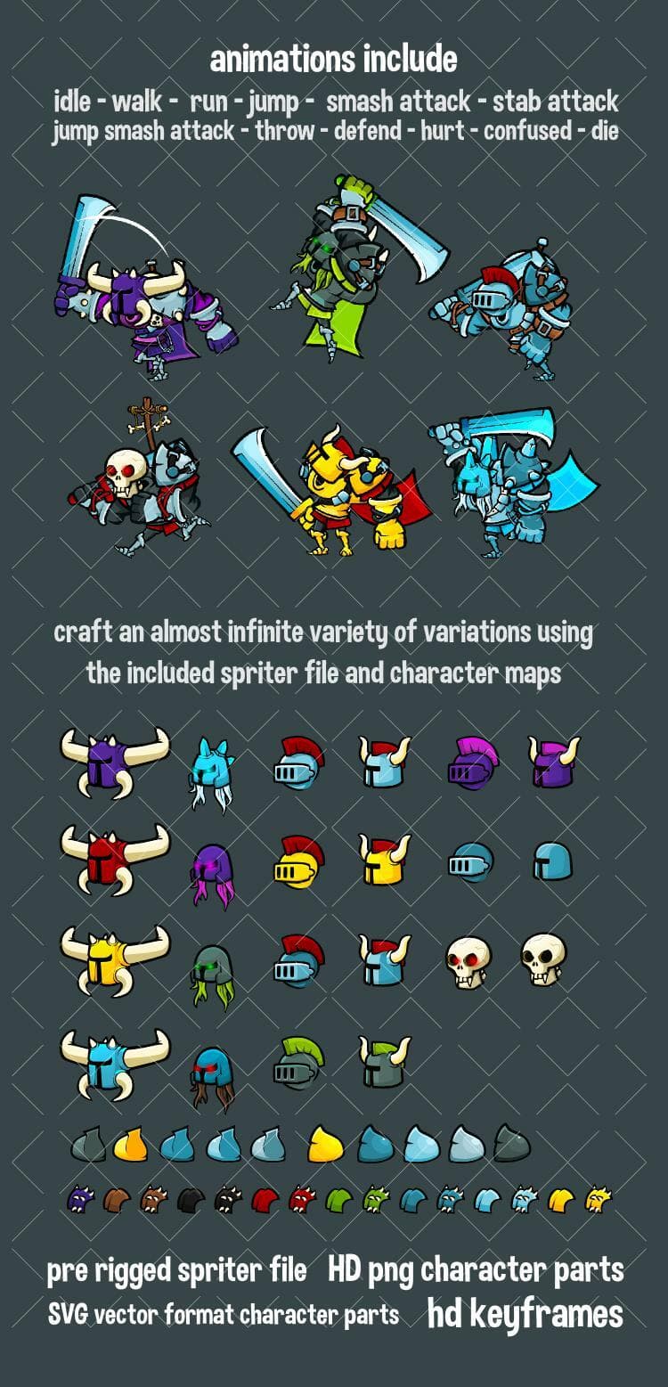 Brute knight character pack